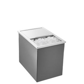 Drop in Ice Chest, 18"L x 12"W x 15"H Stainless Steel Drop in Cooler, 28.6 Quart Commercial Ice Bin with Sliding Lid for Outdoor Kitchen Patio Bar