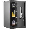 Safe, 2.2 Cubic Feet Home Safe, Steel Security Safe with Fingerprint, Digital Keypad and 2 Keys, Cabinet Safe with Large Fire-proof Bag, Protect Cash