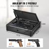 Gun Safe for Pistols, Biometric Gun Safe with Three Quick Access Ways of Fingerprints, Passwords and Keys, Handgun Safe for 2 Pistols for Home