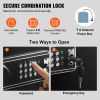 6-8 Rifles Gun Safe, Rifle Safe with Lock & Digital Keypad, Quick Access Tall Gun Storage Cabinet with Removable Shelf