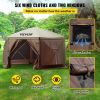 Gazebo Screen Tent, 10 x 10 ft, 6 Sided Pop-up Camping Canopy Shelter Tent with Mesh Windows, Portable Carry Bag, Ground Stakes