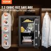 Safe, 2.2 Cubic Feet Home Safe, Steel Security Safe with Fingerprint, Digital Keypad and 2 Keys, Cabinet Safe with Large Fire-proof Bag, Protect Cash
